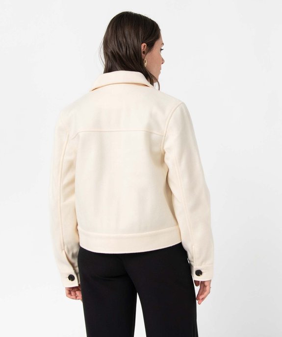 Blouson femme avec larges poches poitrine vue3 - GEMO(FEMME PAP) - GEMO