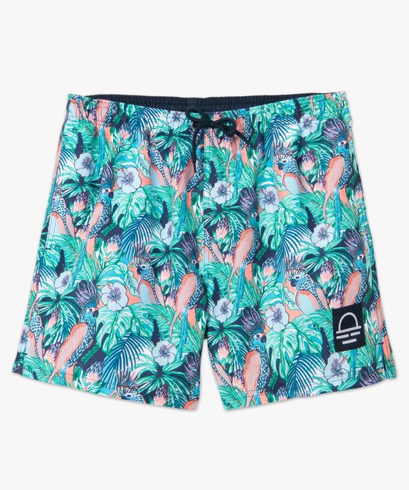 Short de surf homme à motifs exotiques vue4 - GEMO (PLAGE) - GEMO