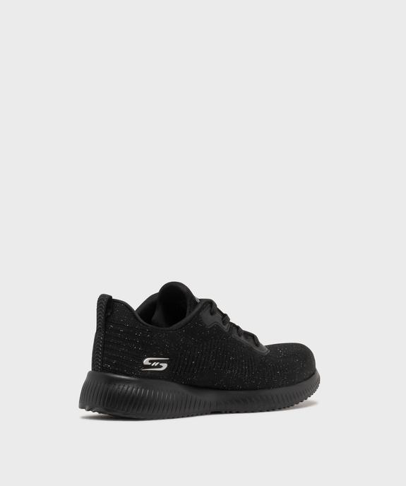 Baskets basses en mesh pailleté femme - Skechers vue4 - SKECHERS - GEMO