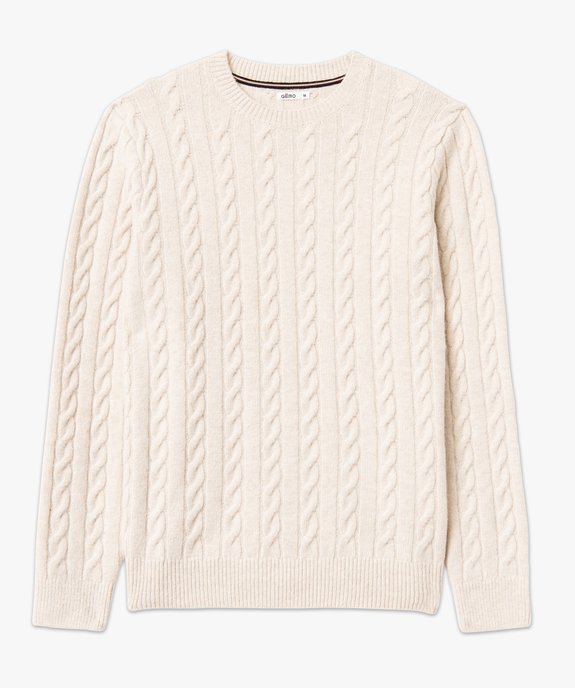 Pull douillet à torsades homme vue4 - GEMO (HOMME) - GEMO