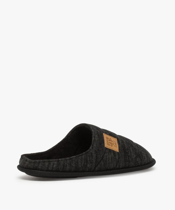 Chaussons homme mules plates en jersey moelleux vue4 - GEMO(HOMWR HOM) - GEMO