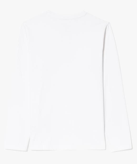 Tee-shirt garçon manches longues et col tunisien vue2 - GEMO (JUNIOR) - GEMO