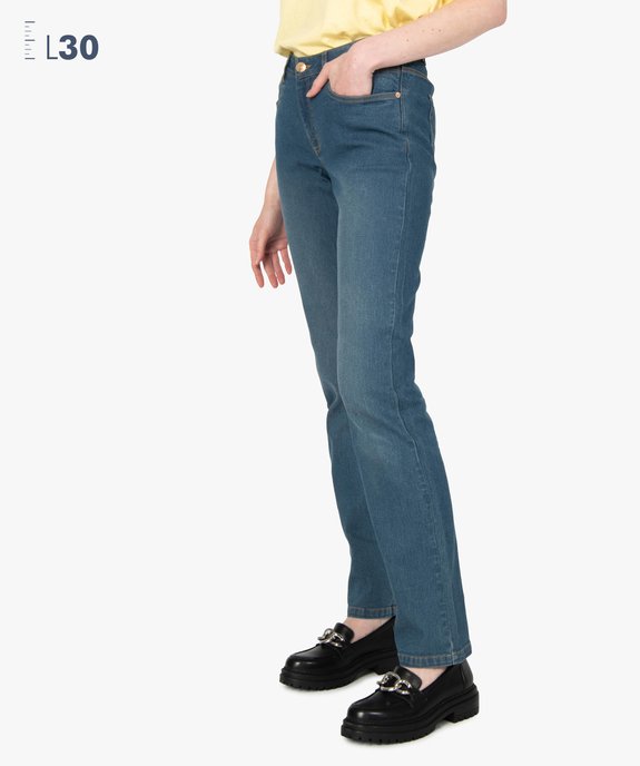 Jean femme coupe Regular – L30 vue1 - GEMO(FEMME PAP) - GEMO