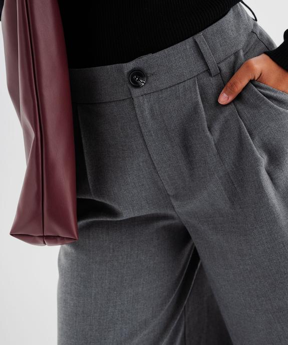 Pantacourt à pinces façon jupe culotte femme vue4 - GEMO(FEMME PAP) - GEMO