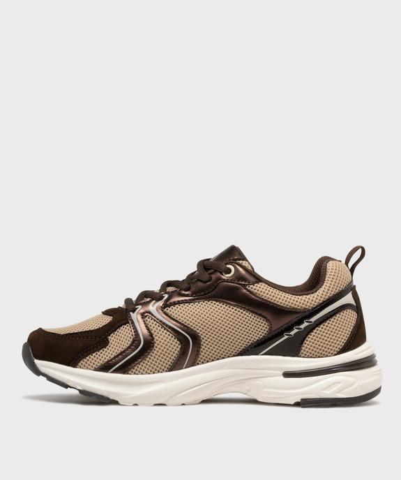 Baskets running multicolores femme - 5 Miles vue3 - 5 MILES - GEMO