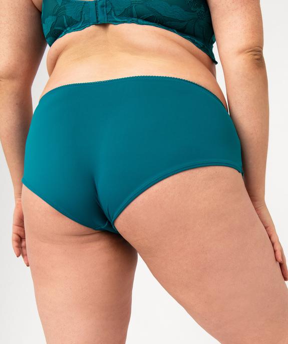 Shorty microfibre avec détails en dentelle femme grande taille vue2 - GEMO(HOMWR FEM) - GEMO