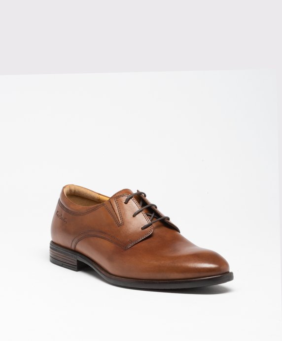 Derbies homme classiques en cuir uni – Pierre Cardin vue2 - PIERRE CARDIN DIFFUSION - GEMO