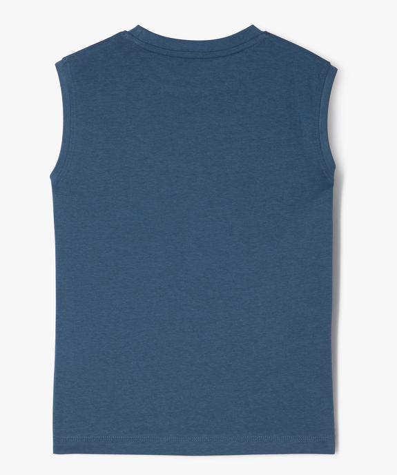 Débardeur en coton avec motif poitrine garçon vue3 - GEMO (ENFANT) - GEMO