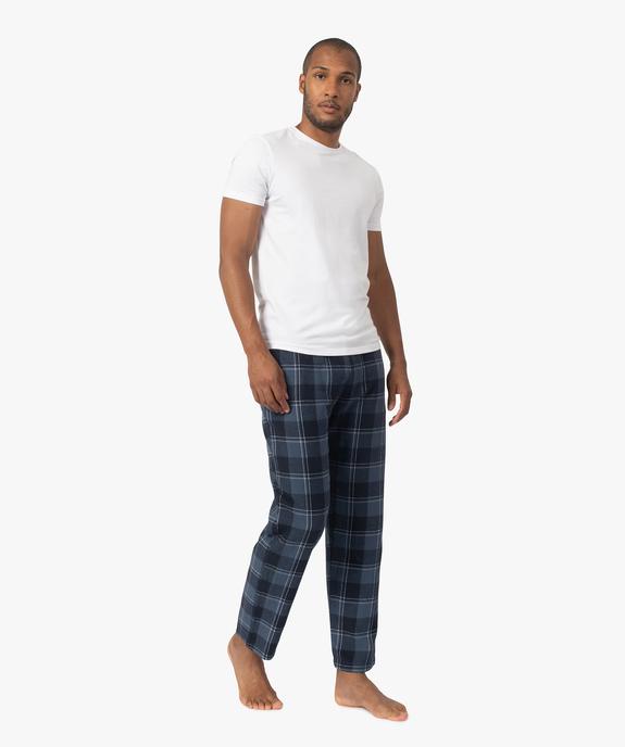 Pantalon de pyjama homme à carreaux vue5 - GEMO 4G HOMME - GEMO