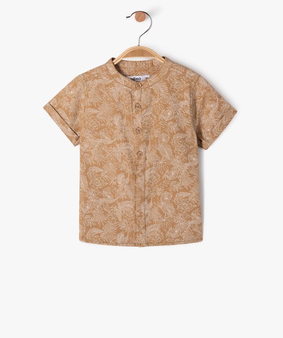 Chemise à manches courtes à col rond bébé garçon vue1 - GEMO(BEBE DEBT) - GEMO
