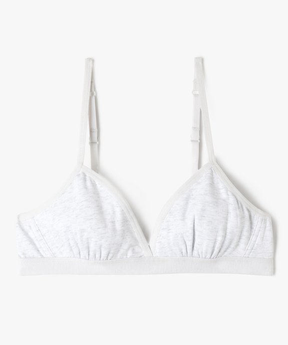 Soutien-gorge triangle à fines bretelles fille vue1 - GEMO 4G FILLE - GEMO