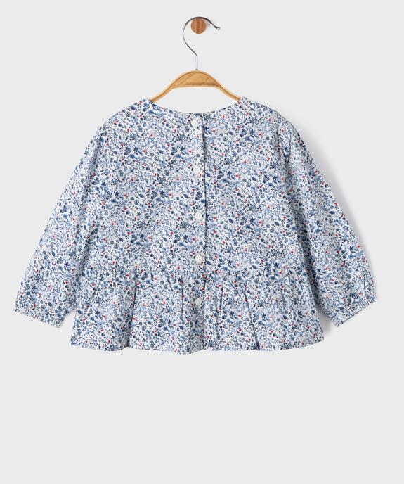 Blouse manches longues à motifs fleuris bébé fille - LuluCastagnette vue4 - LULUCASTAGNETTE - GEMO