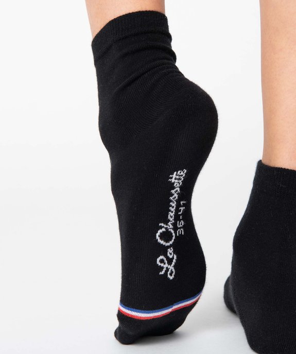 Chaussettes femme tige haute à rayures tricolores - La Chaussette vue2 - MAISONBROUSSAUD - GEMO