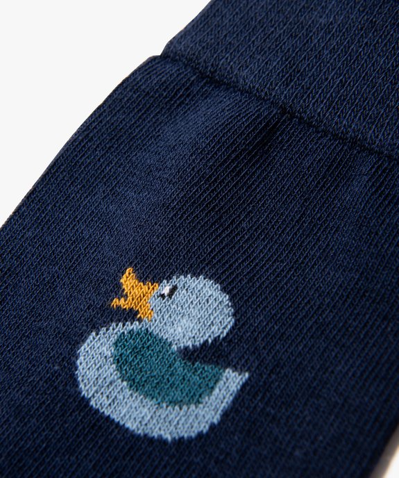 Chaussettes hautes à motif canards homme (lot de 2) vue2 - GEMO(HOMWR HOM) - GEMO