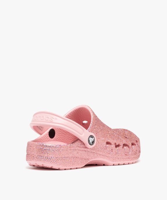 Sabots souples femme dessus perforé à paillettes Baya Glisser - Crocs vue4 - CROCS - GEMO