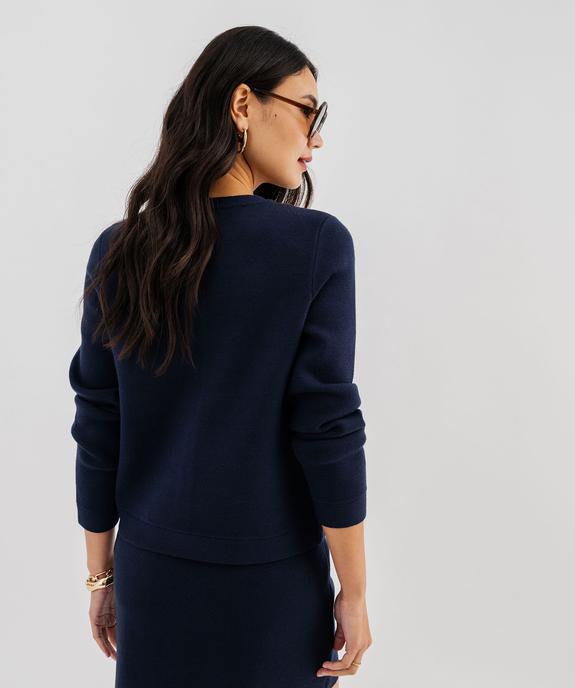 Gilet en maille viscose douce et épaisse femme vue3 - GEMO(FEMME PAP) - GEMO