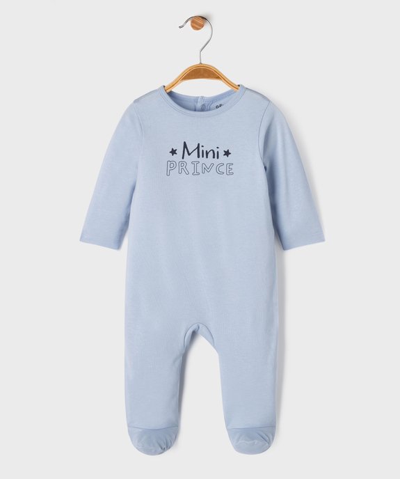 Pyjama dors-bien en coton avec motif sur le buste bébé garçon vue1 - GEMO(BB COUCHE) - GEMO