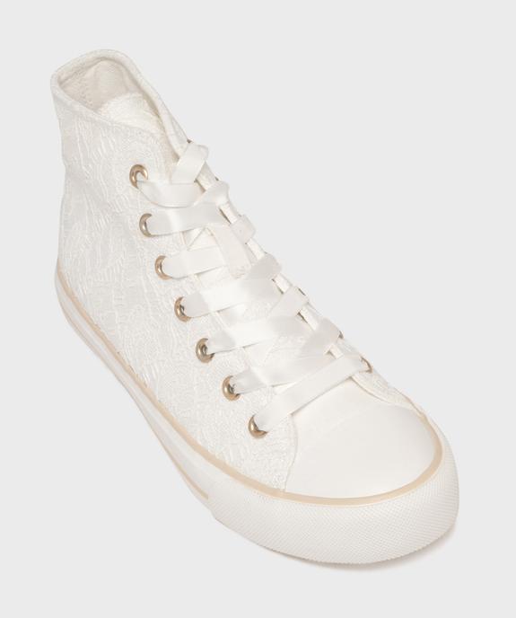 Baskets montantes en toile brodée femme - Follow Me vue5 - FOLLOW ME - GEMO