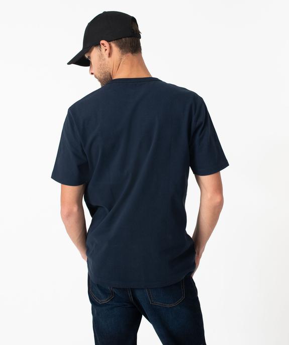 Tee-shirt à manches courtes avec poche poitrine homme vue3 - GEMO 4G HOMME - GEMO