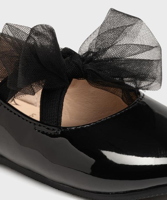 Ballerines vernies à brides élastiques et nœud en tulle bébé fille vue6 - LOVELY WINGS - GEMO