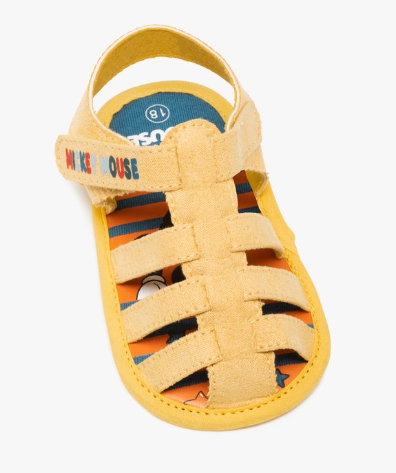 Sandales de naissance bébé garçon à scratch - Mickey vue5 - MICKEY - GEMO