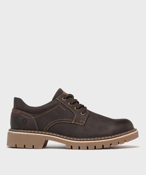 Derbies casual à semelle crantée homme - Relife vue1 - RELIFE - GEMO