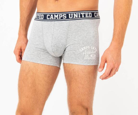 Boxer en coton extensible imprimé homme - Camps United vue2 - CAMPS - GEMO