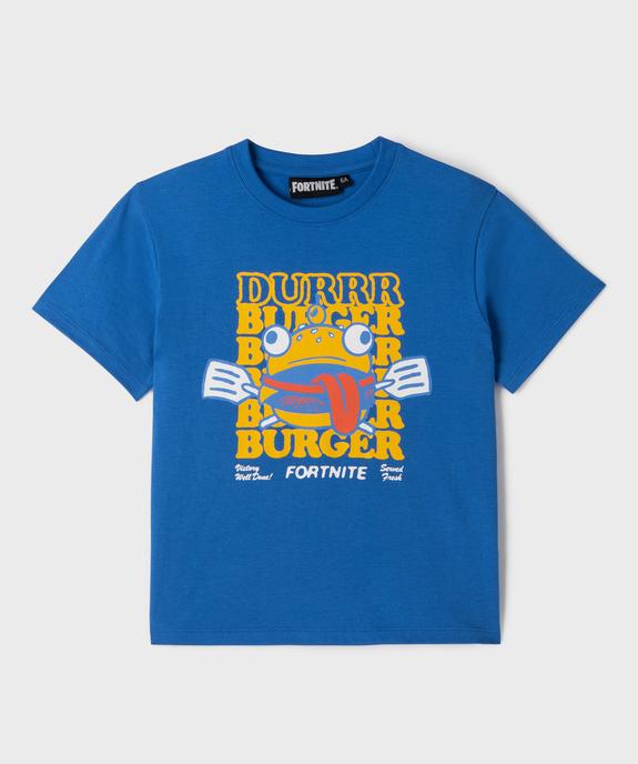 Tee-shirt manches courtes motif burger garçon - Fortnite vue1 - FORTNITE - GEMO