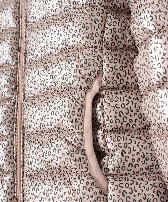 Doudoune à capuche irisée et imprimée fille vue3 - GEMO 4G FILLE - GEMO