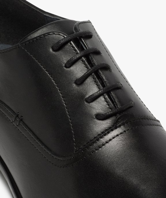 Richelieux homme unis dessus cuir lisse - Tanéo vue6 - TANEO - GEMO