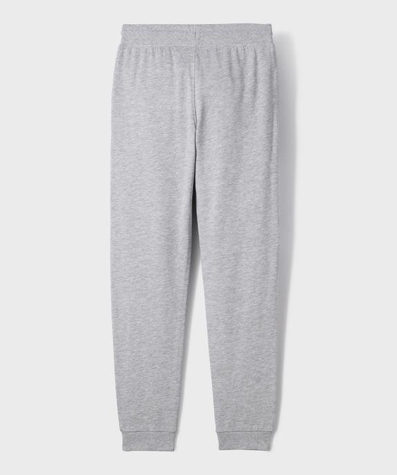 Pantalon de jogging avec intérieur molletonné garçon vue9 - GEMO (JUNIOR) - GEMO