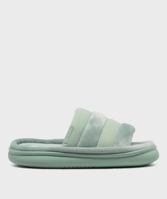 Chaussons mules bout ouvert sur épaisse semelle femme - Isotoner vue1 - ISOTONER - GEMO