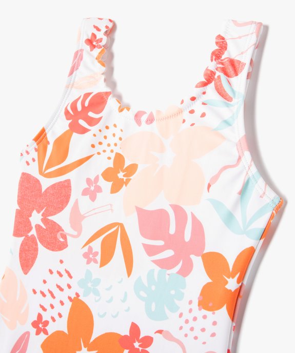 Maillot de bain fille une pièce à motifs exotiques vue2 - GEMO (ENFANT) - GEMO