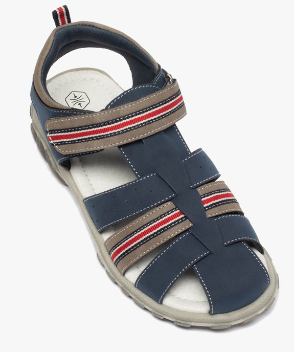 Sandales garçon à brides multiples et fermeture scratch vue5 - GEMO (ENFANT) - GEMO