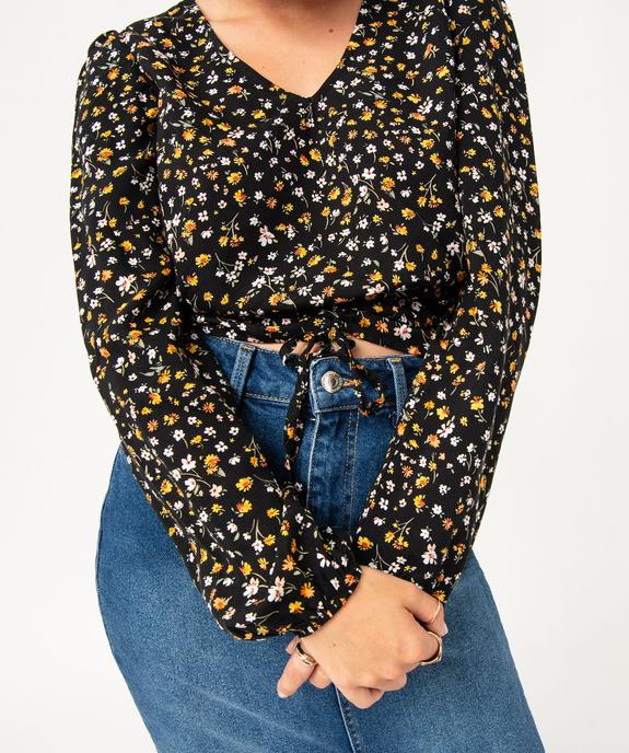 Blouse à manches longues à motifs fleuris femme vue2 - GEMO(FEMME PAP) - GEMO