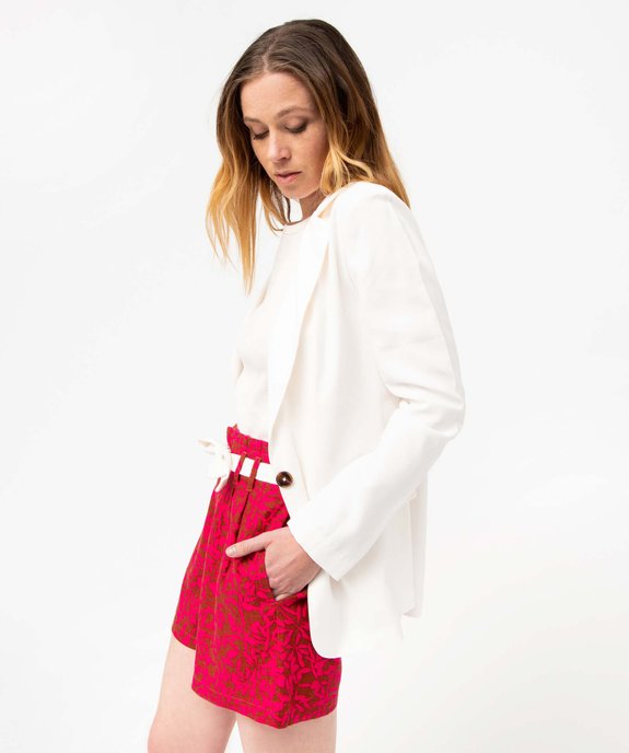 Veste de tailleur femme avec fermeture un bouton vue2 - GEMO(FEMME PAP) - GEMO