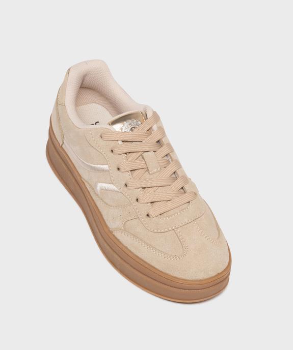 Baskets à plateforme avec touches métallisées femme - Camps United vue5 - CAMPS - GEMO