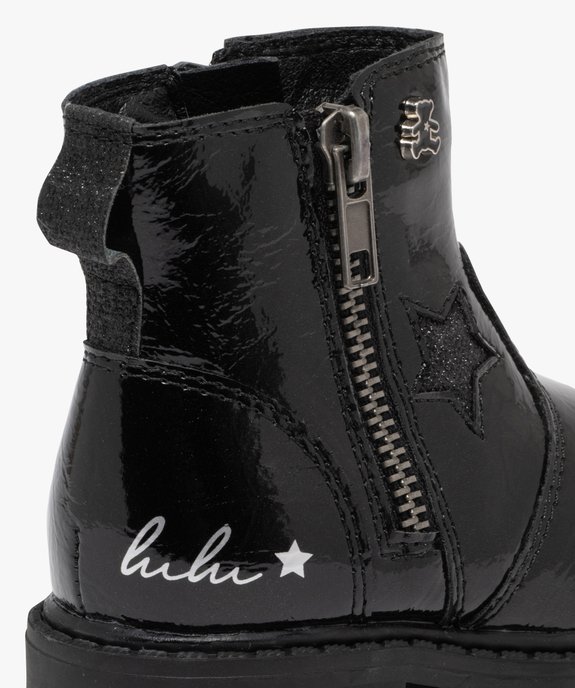 Boots vernies à semelle crantée bébé fille - LuluCastagnette vue6 - LULU CASTAGNETT - GEMO
