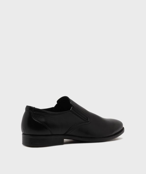 Derbies slip-on en cuir imitation lisse homme - Mario Baldano vue4 - MARIO BALDANO - GEMO