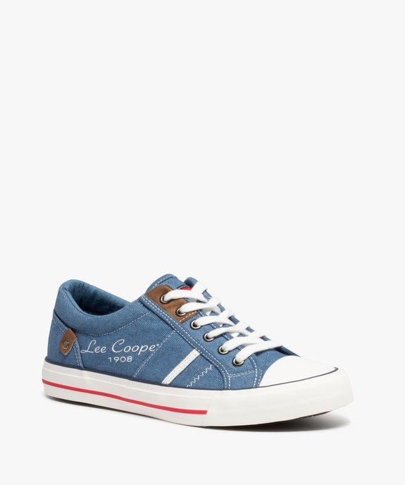 Baskets homme en toile délavée – Lee Cooper vue2 - LEE COOPER - GEMO