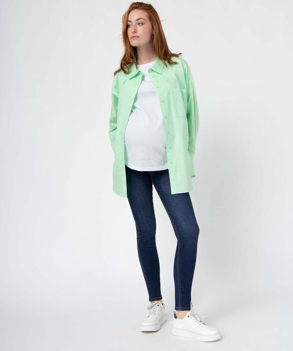 Jean de grossesse coupe Skinny avec bandeau haut vue5 - GEMO (MATER) - GEMO