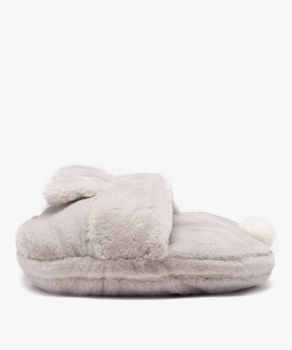 Chaussons femme géants en volume tête d'animal vue3 - GEMO(HOMWR FEM) - GEMO