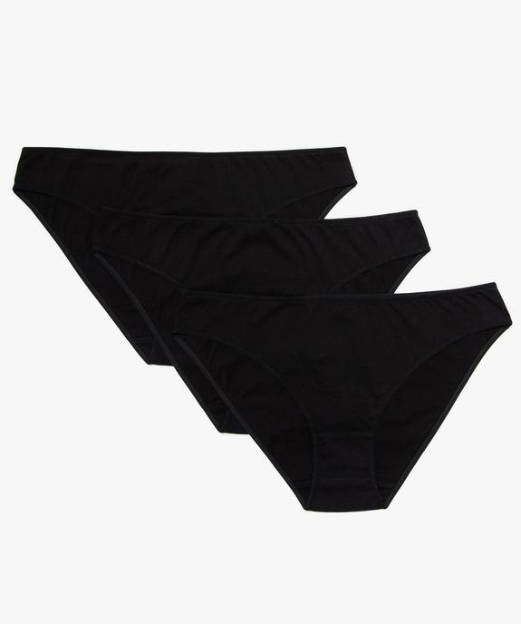 Culottes avec coutures plates (lot de 3) femme vue1 - GEMO 4G FEMME - GEMO