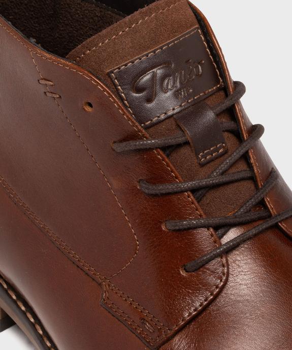 Boots en cuir à lacets homme - Tanéo vue7 - TANEO - GEMO
