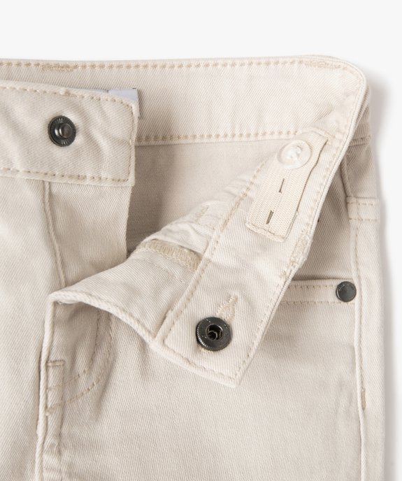 Pantalon slim en toile extensible bébé garçon vue4 - GEMO 4G BEBE - GEMO