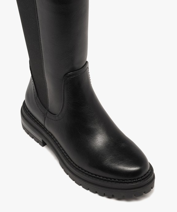 Bottes avec tige bi-matière à semelle crantée femme vue5 - 5 MILES - GEMO