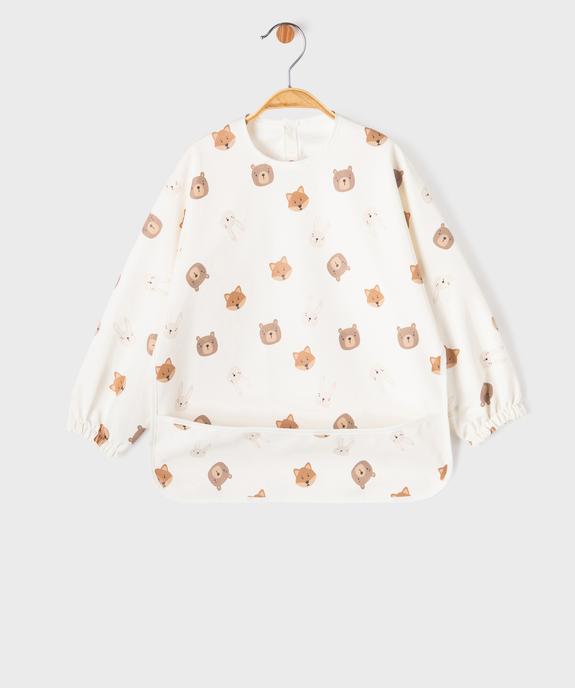 Bavoir tablier imperméable à motifs animaux bébé vue1 - GEMO (ACCESS) - GEMO