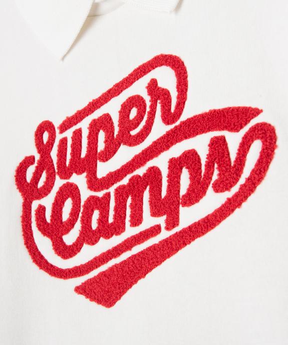 Sweat effet 2-en-1 col polo fille - Camps United vue3 - CAMPS UNITED - GEMO