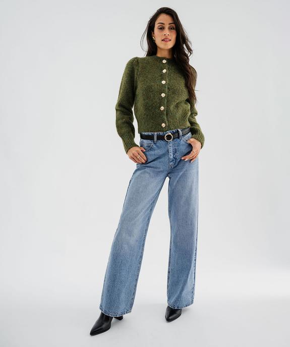 Pull en grosse maille à manches bouffantes femme vue6 - GEMO(FEMME PAP) - GEMO