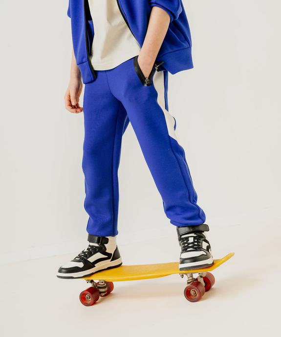 Pantalon de jogging tricolore garçon vue5 - GEMO (ENFANT) - GEMO